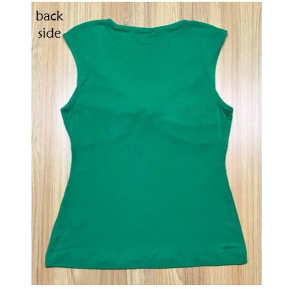 Banana Republic green sleeveless top, size SP - Picture 2 of 5